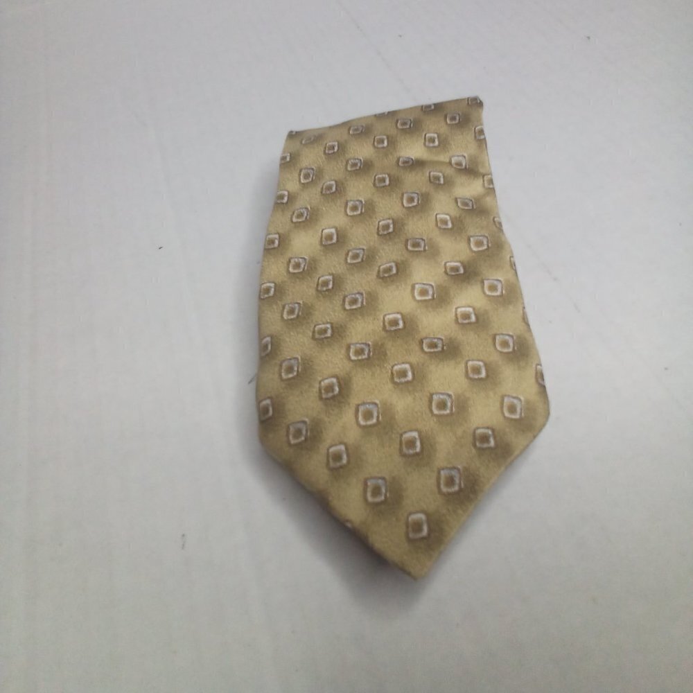 Ketch Tie Necktie 100% Silk Hand Made Gold